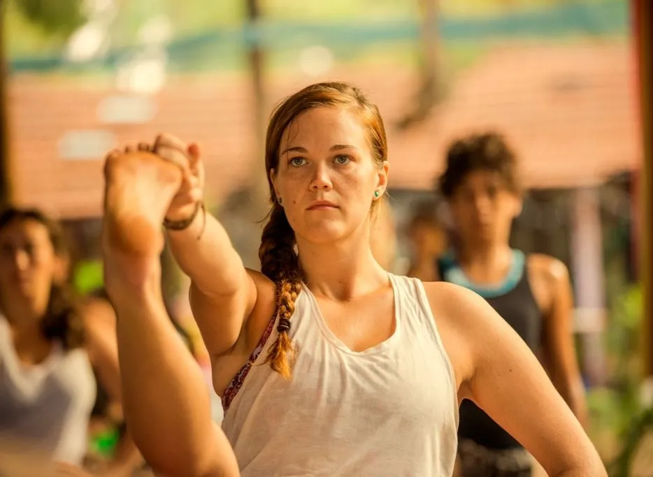 Ashtanga yoga teacher training practice at Kranti Yoga in Pattaya, Thailand
